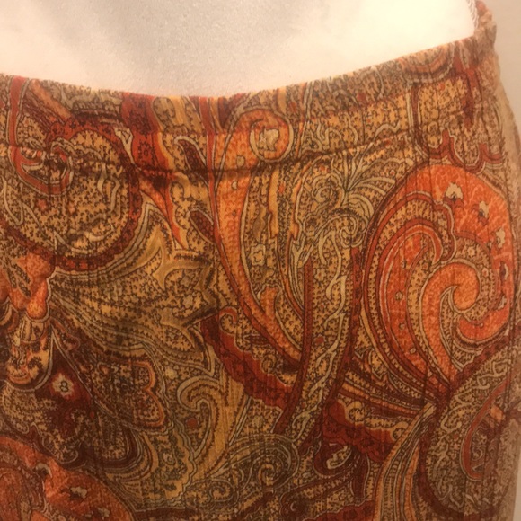 Skirt by Zebra Brand paisley oranges Size XL - Picture 3 of 3